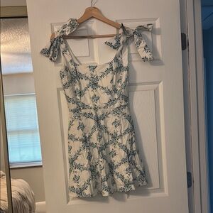 Altar'd State Blue and White Mini Dress